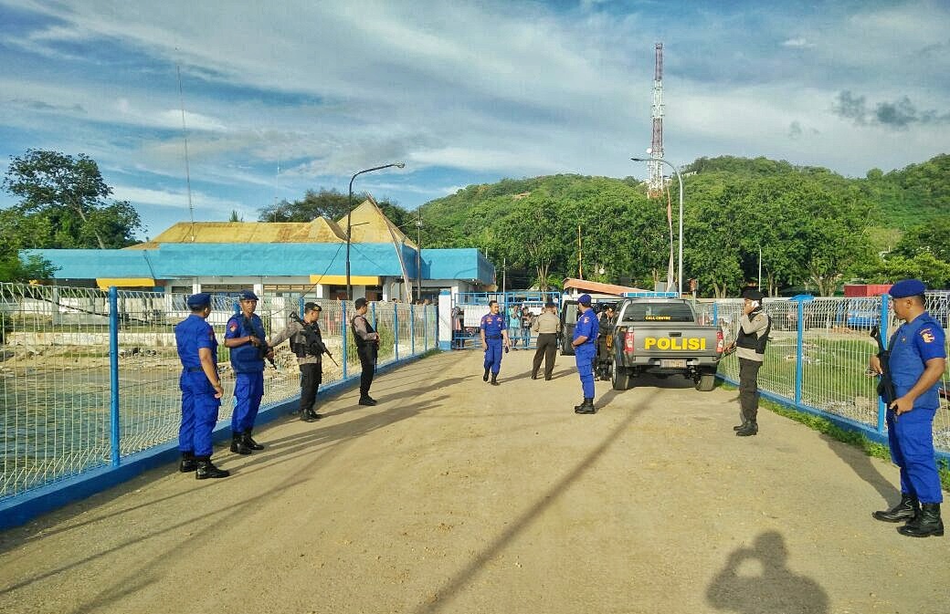 Ops Lilin 2017, Polres Mabar mendapat dukungan pengamanan dari personil Ditpolair Baharkam Polri