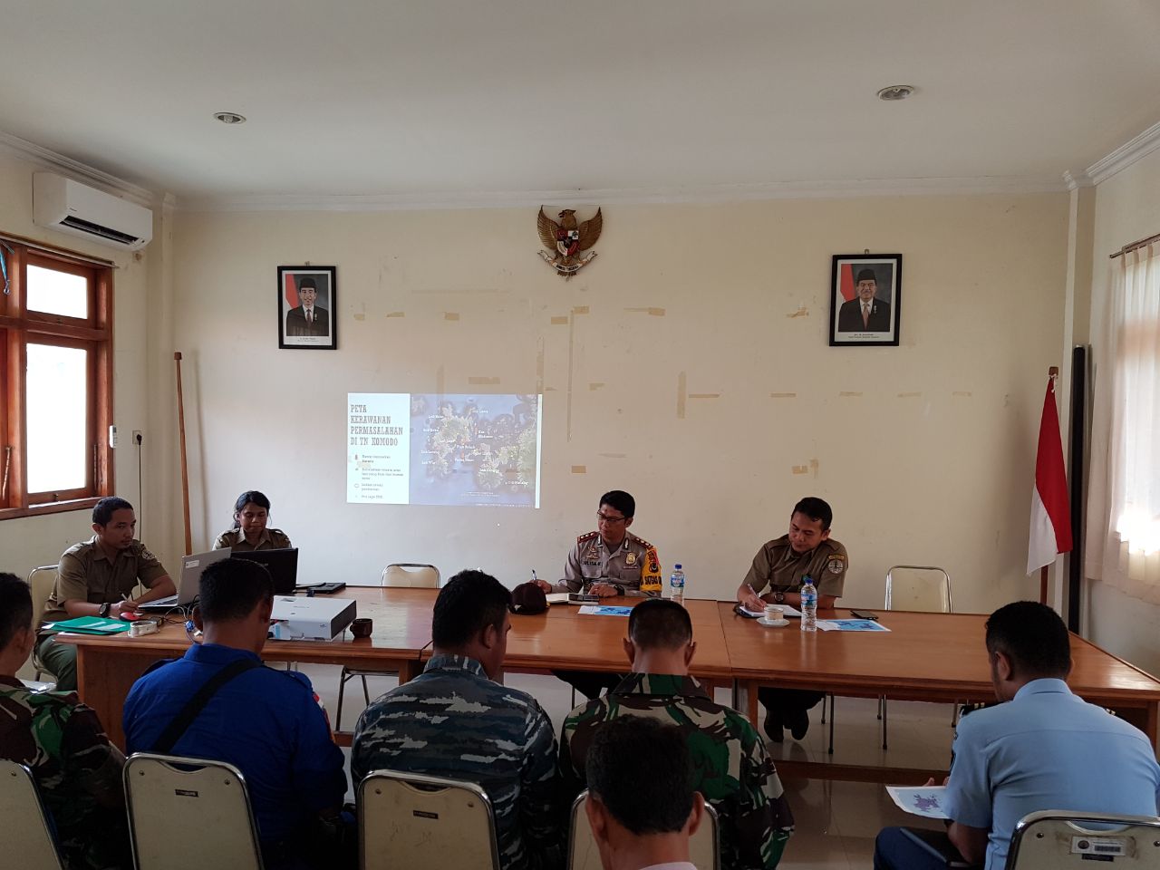 Kapolres Mabar Rapat bersama BTNK bahas Pengembangan sistem perlindungan dan Keamanan Taman Nasional Komodo