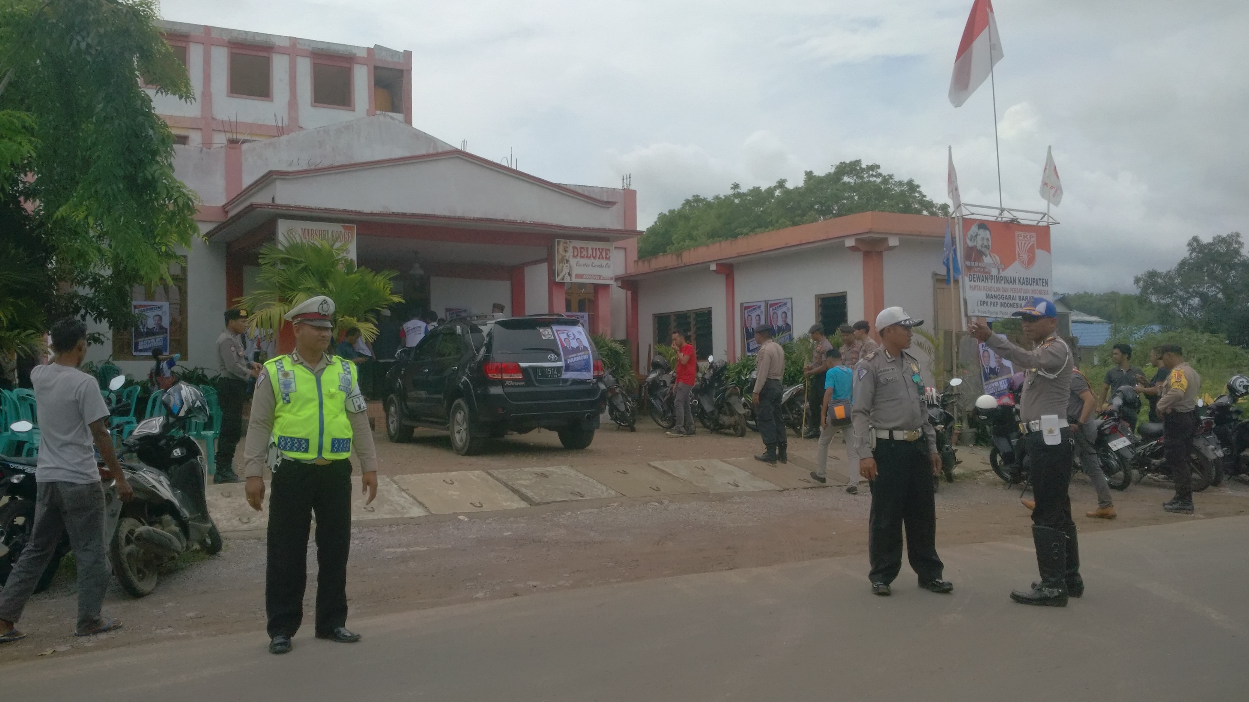 Ops Mantap Praja 2018, Personil Polres Mabar lakukan Pengamanan Kampanye Paket Harmoni