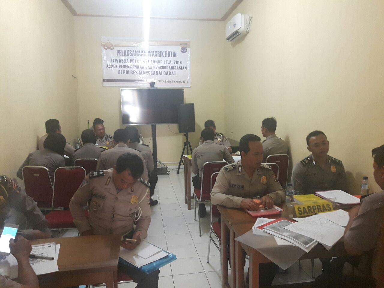 Wasrik Rutin Itwasda Polda NTT Tahap I Polres Mabar