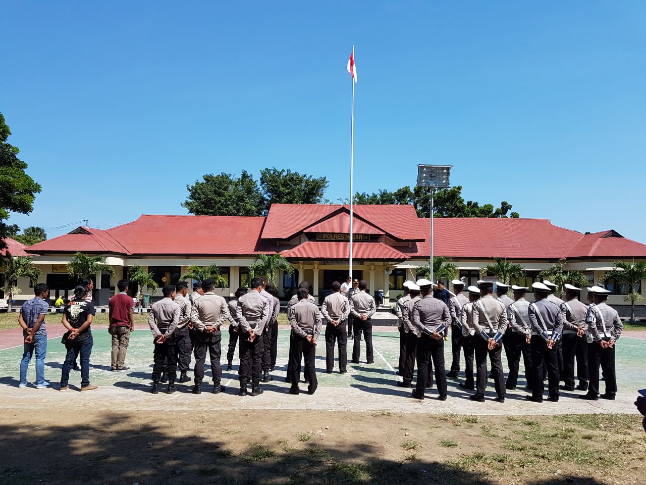 Antisipasi Peringatan May Day Polres mabar Gelar Apel Siaga