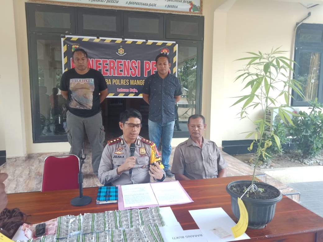 Polres Mabar Gelar Konpers Kasus Narkoba