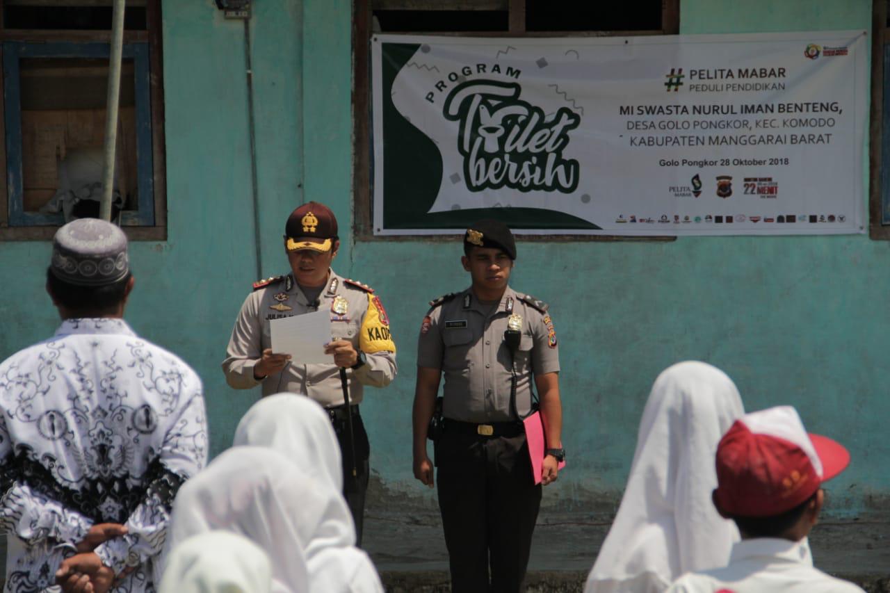 Polres Manggarai Barat Bersama PELITA Mabar Gelar Upacara Peringati Sumpah Pemuda di MIS Benteng