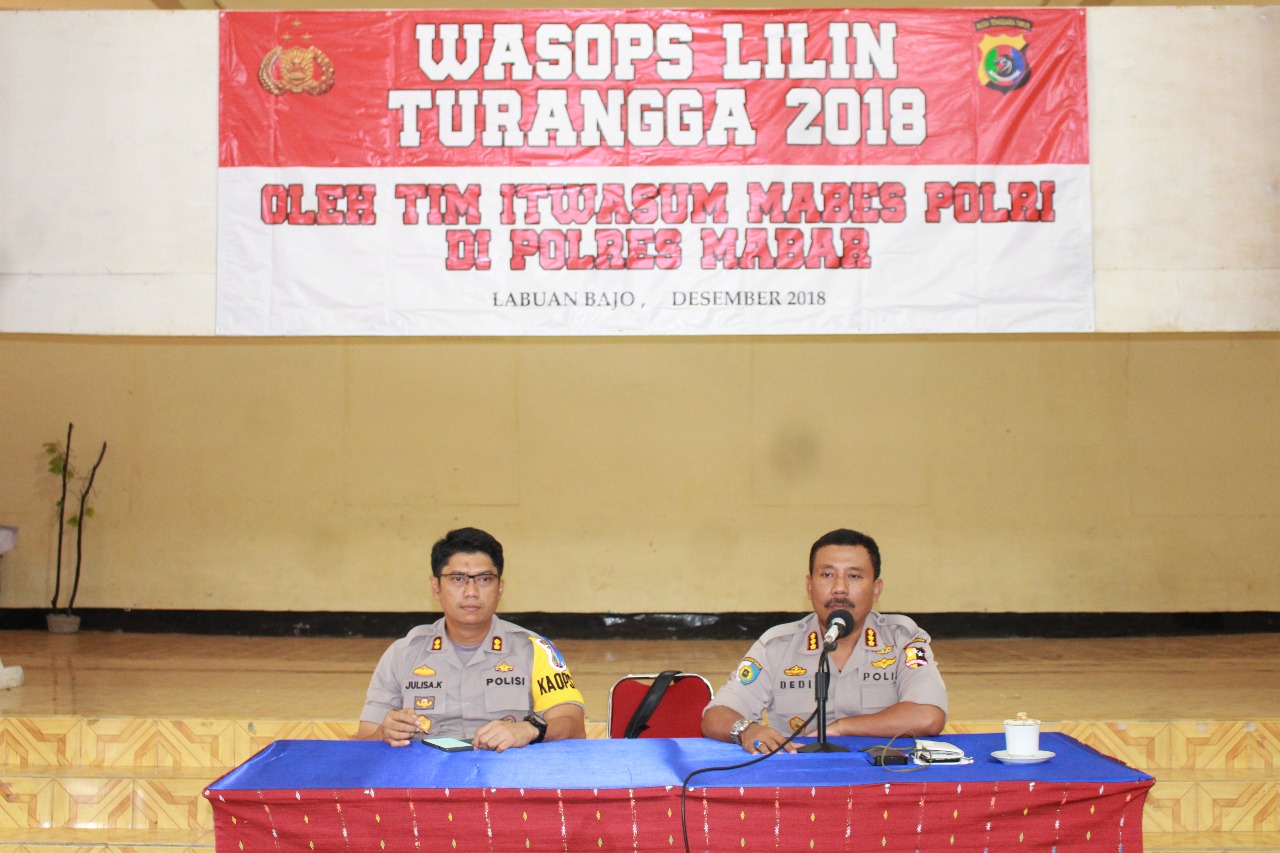 Tim Wasops Mabes Polri Periksa Operasi Lilin Turangga 2018 Polres Manggarai Barat