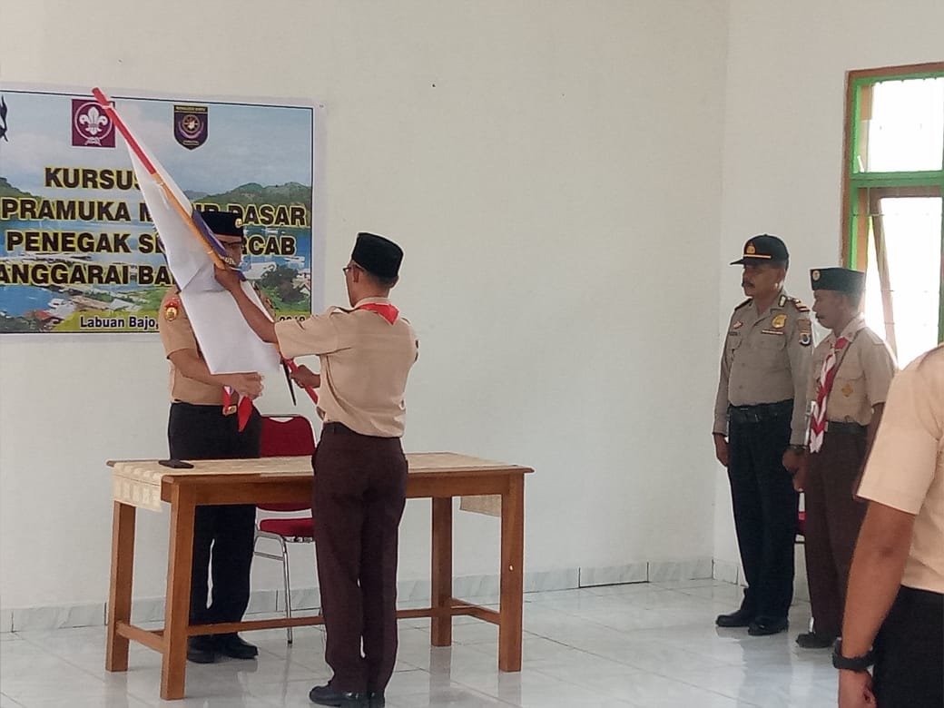 Kapolres Manggarai Barat Hadiri Penutupan Pelatihan Pembina Pramuka Cabang Manggarai Barat