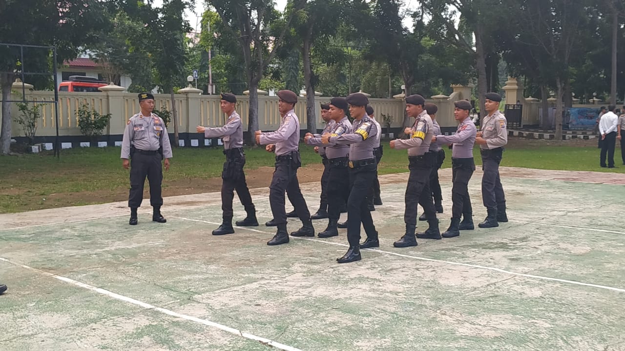 Jelang Pemilu 2019, Sat Sabhara Polres Mabar Rutin Latihan Pengendalian Massa