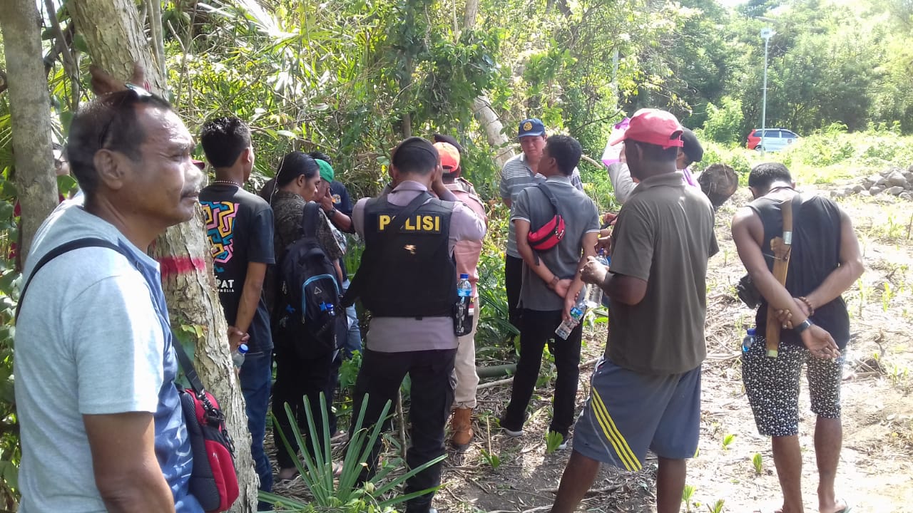 BPN Ukur Tanah Ulang, Polres Mabar Bantu Pegamanan