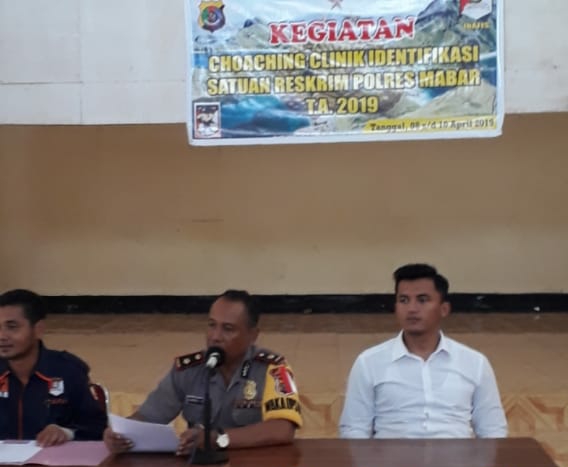 Polres Mabar Gelar Pelatihan Identifikasi Penanganan Kasus Kejahatan