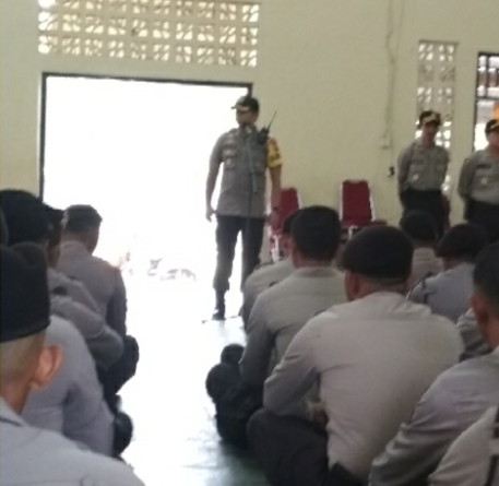 Siap Amankan Pemilu 2019, Polres Mabar Sambut Pasukan BKO Polda NTT