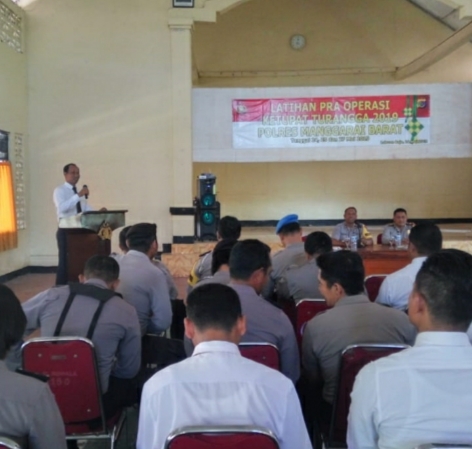 Persiapan PAM Idul Fitri 2019, Polres Mabar Gelar Latihan Pra Operasi