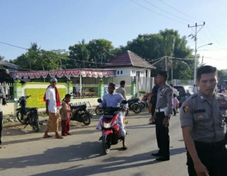 Puluhan Personel Polres Laksanakan Pengamanan Sholat Idul Fitri 2019 di 6 Titik Lokasi Ibadah