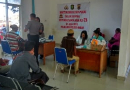 Gelar Cek Kesehatan Gratis, Cara Polres Mabar Peringati HUT Bhayangkara 73