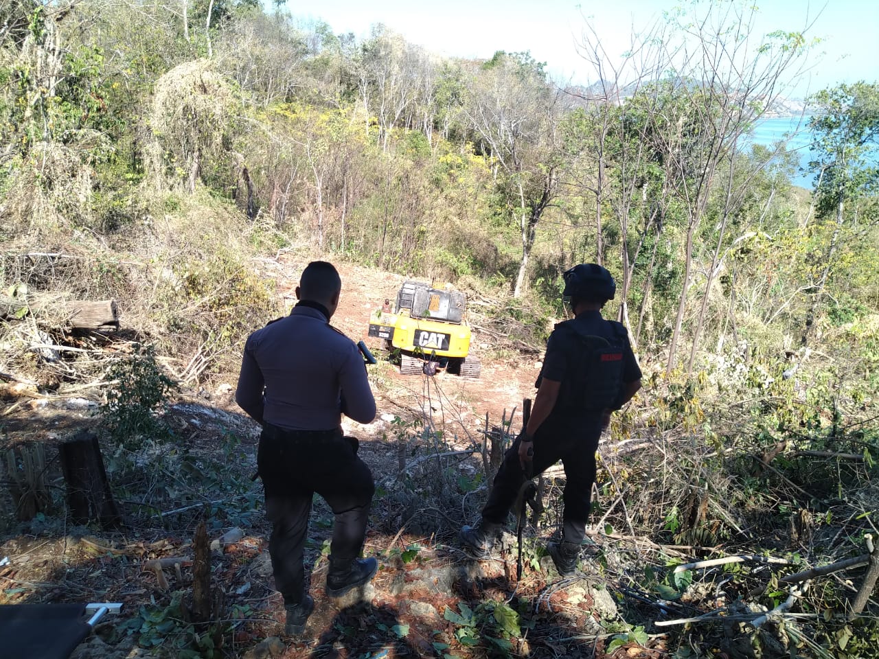 Sat Samapta Polres Mabar Amankan Lokasi Proyek Jalur Pantura Labuan Bajo