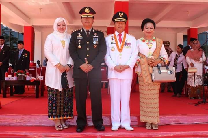 Kapolres Mabar Hadiri Upacara Peringati HUT RI Ke-74 Tingkat Kabupaten Mabar