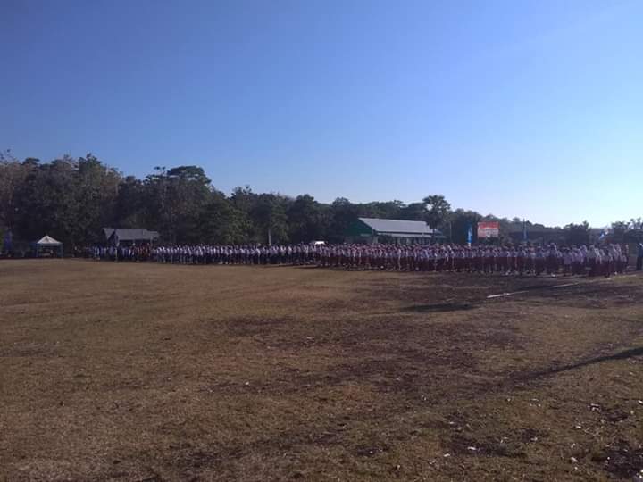 Kapolsek Komodo Ikuti Upacara Bendera HUT RI 74