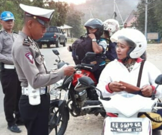 Sat Lantas Dan Samapta Polres Mabar Tindak 10 Pelanggar Saar Ops Patuh Turangga 2019