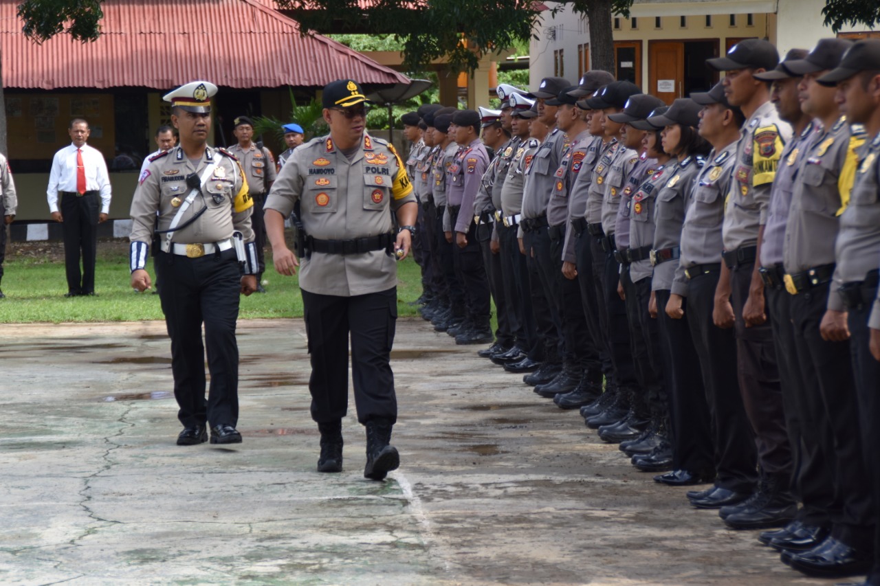 Polres Manggarai Barat Gelar Apel Aman Nusa II, Siap Terjunkan Personel Saat Bencana