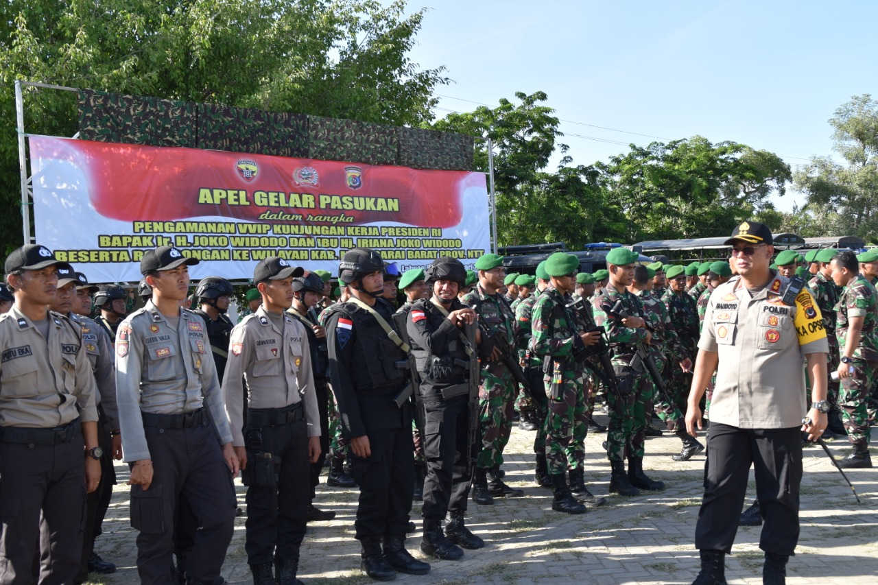 TNI-Polri Kerahkan 1500 Personil Amankan Kunker Presiden RI