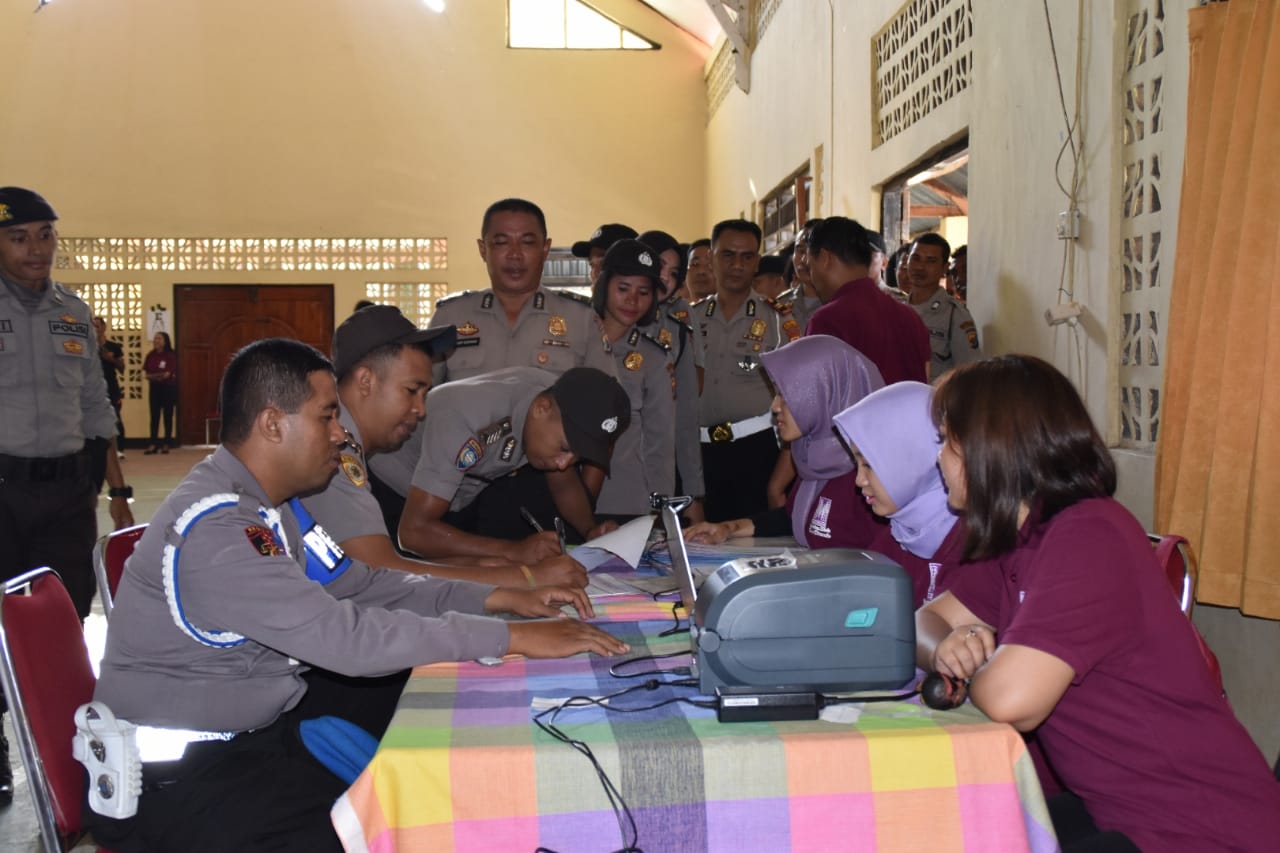 Personil Polres Mabar dan Polsek Jalani Rikkes Berkala