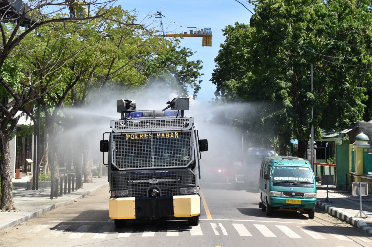 Polres Mabar kembali lakukan penyemprotan disinfektan